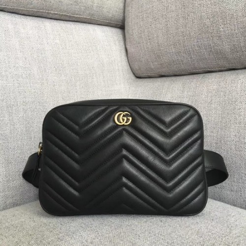 Gucci GG Marmont matelasse nerka 523380 Czarna