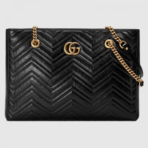 Gucci GG Marmont matelase medium tote 524578 black
