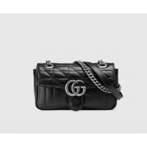 Gucci GG Marmont matelase mini bag 446744 black
