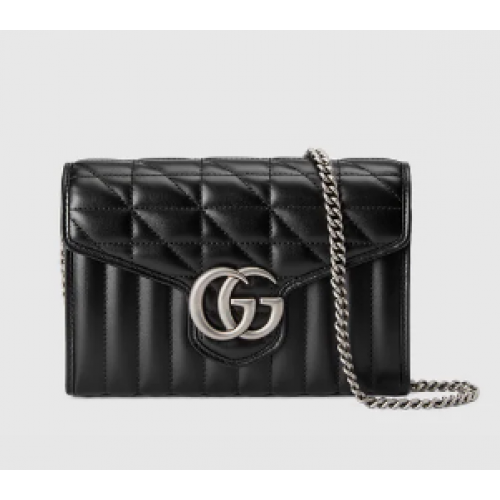 Gucci GG Marmont matelase mini bag 474575 black