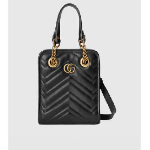 Gucci GG Marmont matelase mini bag 696123 black