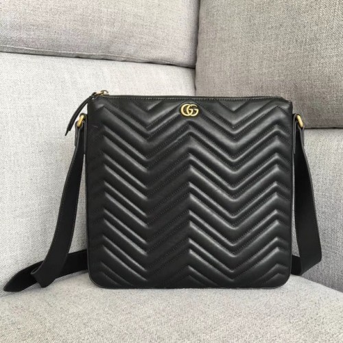 Torba listonoszka Gucci GG Marmont 523369 czarna