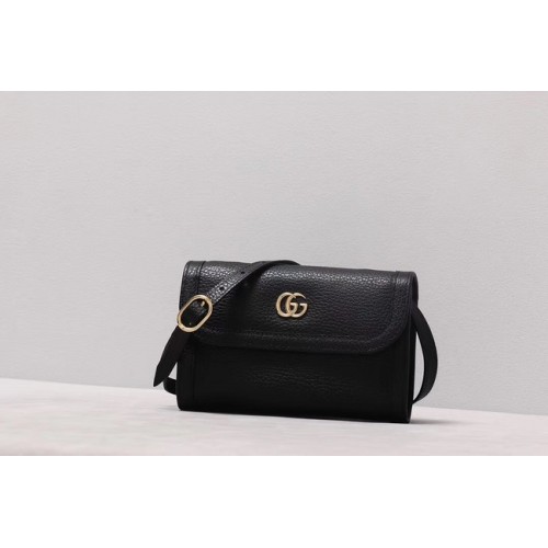 Mała torebka na ramię Gucci GG Marmont 497984 czarna