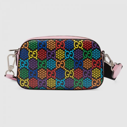 Torba listonoszka Gucci GG Psychedelic Canvas 574886 różowa