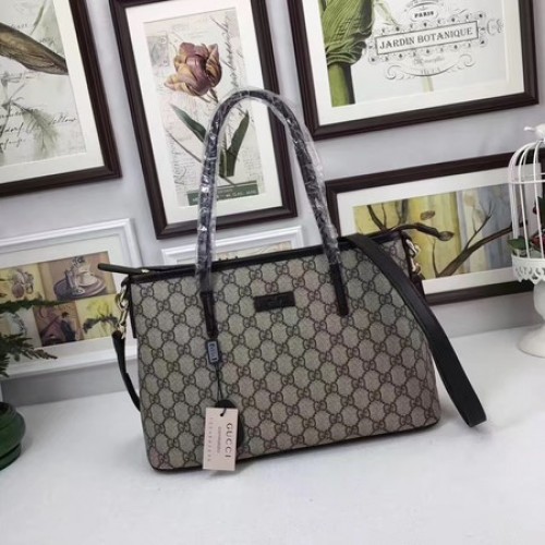 Torba płócienna Gucci GG Supreme 353440 w kolorze czarnym