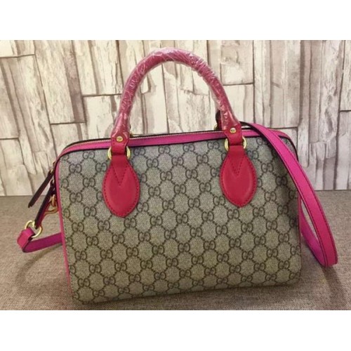 Torebka Gucci GG Supreme z uchwytem u góry 409529 w kolorze różowym