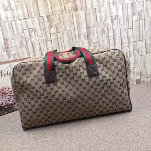 Torba podróżna Gucci GG Supreme canvas 146310 brązowa