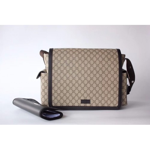 Torba na pieluchy Gucci GG Supreme 495909 brązowa