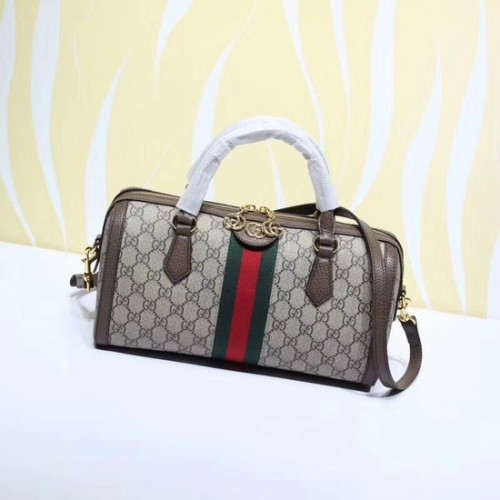 Gucci GG oryginalna płócienna torba typu tote bag ophidia 524532 brązowa