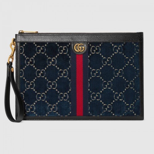 Kopertówka Gucci GG z aksamitu 575371