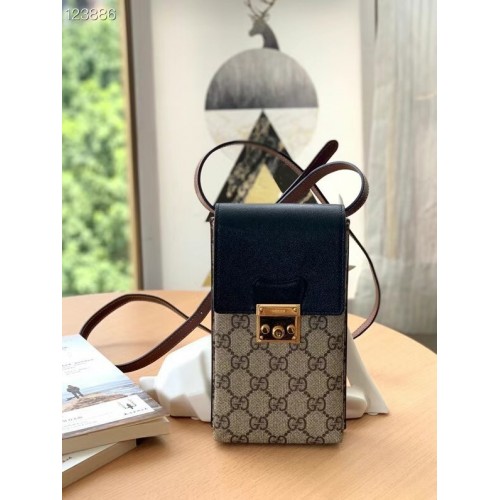 Mini torebka Gucci Horsebit 1955 658229 czarna