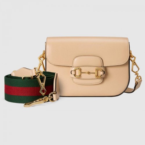 Mini torebka Gucci Horsebit 1955 658574 Beżowa