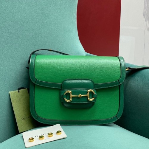 Mini torebka Gucci Horsebit 1955 658574 zielona