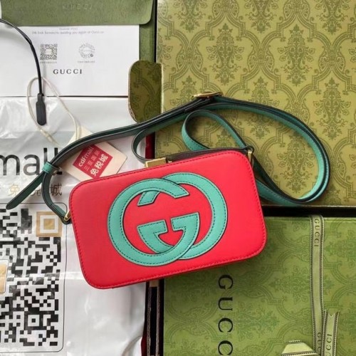 Mini torebka Gucci Interlocking G 658230 czerwona