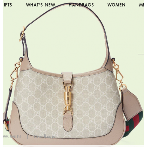 Torebka na ramię Gucci Jackie 1961 mała GG 678843 Beżowa