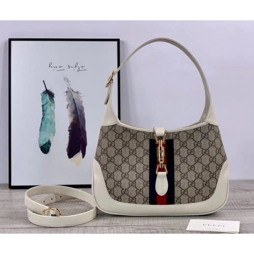 Gucci Jackie 1961 mała torba typu hobo 636706 biała