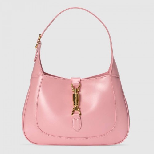 Mała torebka typu hobo Gucci Jackie 1961 636709 różowa