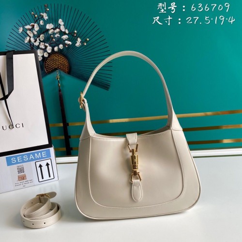 Gucci Jackie 1961 mała torba typu hobo 636709 biała
