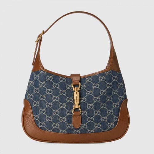 Torebka na ramię Gucci Jackie 1961 mała 636706 Granatowa