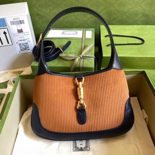 Torebka na ramię Gucci Jackie 1961 mała 636706 brązowa