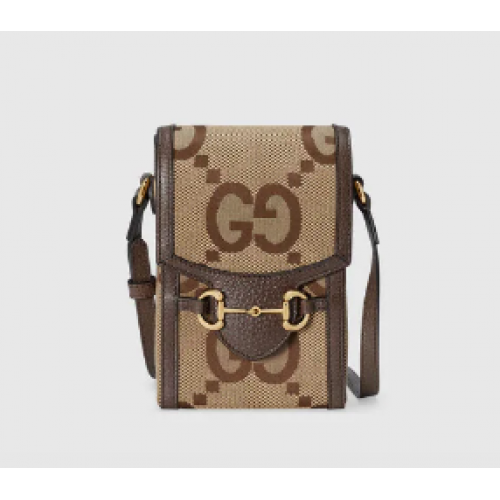 Torebka mini Gucci Jumbo GG 625615 brązowa