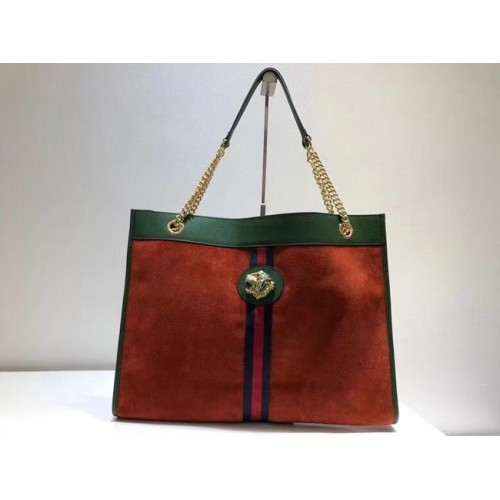 Duża torba Gucci z głową tygrysa 537219 czerwona