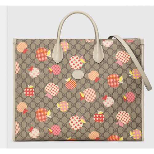 Duża torba Gucci Les Pommes 659980 Biała