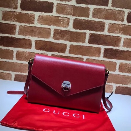 Torebka na ramię Gucci Medium 527857 czerwona