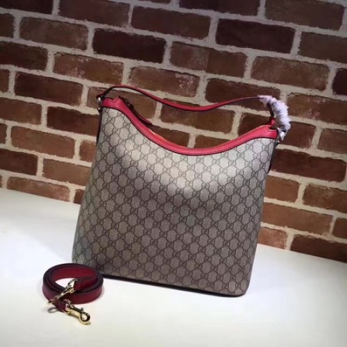 Torba typu hobo z płótna Gucci Miss GG w kolorze czerwonym 414930