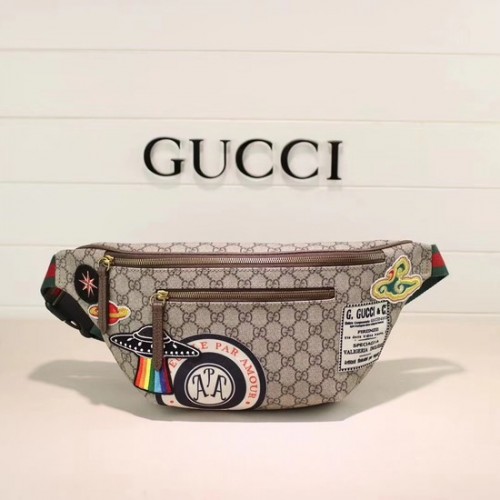 Gucci Night Courrier miękka torebka nerka GG Supreme 529711 brązowa