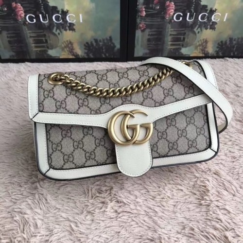 Gucci Ophidia GG Supreme mała torebka na ramię 443497 biała