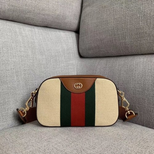 Torba na ramię Gucci Vintage z płótna 575073 Camel