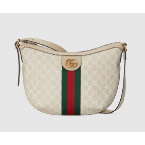 Mała torebka na ramię Gucci Ophidia GG 598125 Beżowa