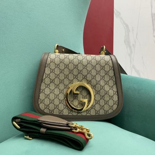 Torebka na ramię Gucci Ophidia GG mała 699210 brązowa