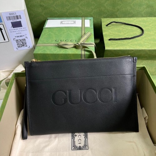 Saszetka Gucci Ophidia ze skóry 681200 czarna