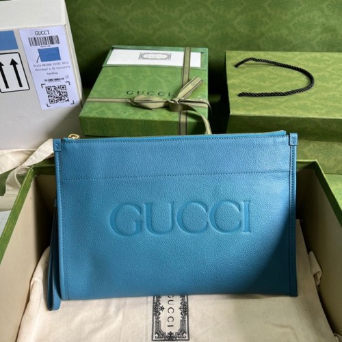 Saszetka Gucci Ophidia, skóra 681200, niebieska