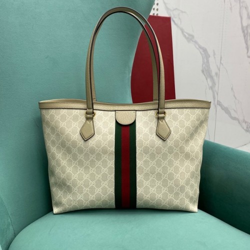 Torba Gucci Ophidia series medium GG Tote Bag 631685 jasnoszara