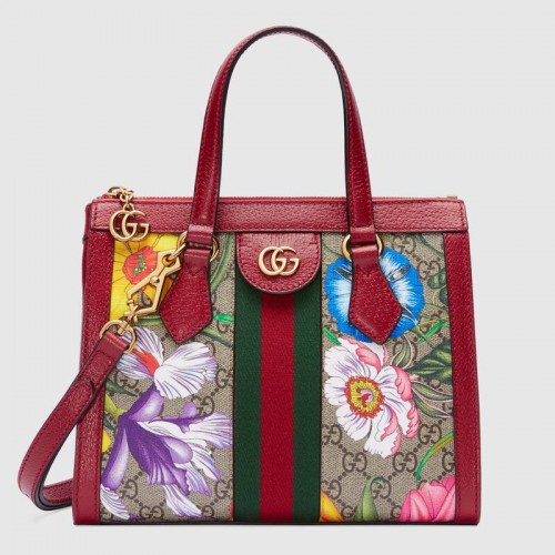 Gucci Ophidia mała torebka GG 547551 czerwona