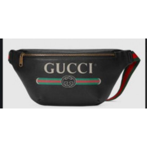 Gucci Oryginalna kieszeń ze skóry cielęcej 493869 Czarna