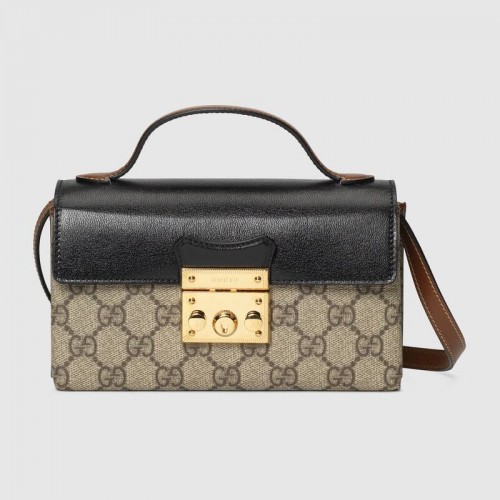 Mini torebka Gucci Padlock 652683 czarna