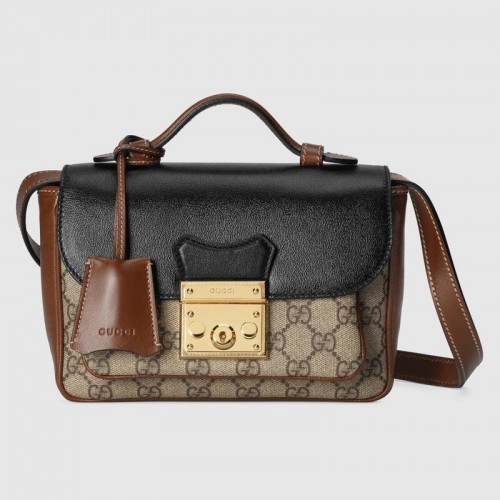 Mini torebka Gucci Padlock 658487 czarna