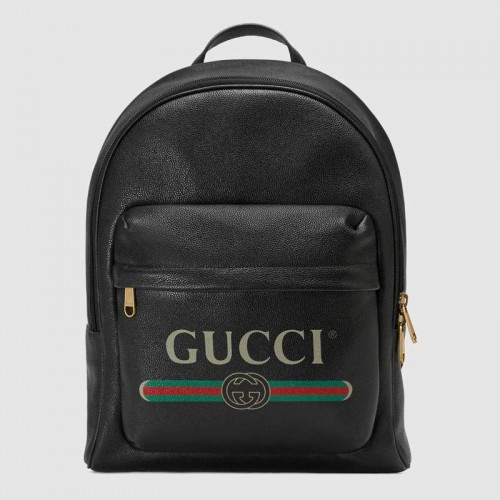 Plecak skórzany Gucci Print 547834 czarny