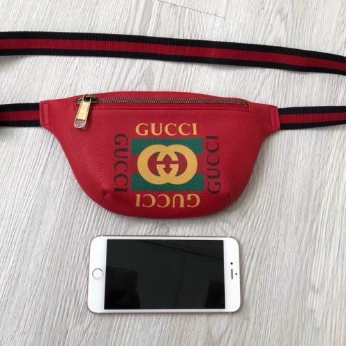 Mała torebka nerka Gucci Print 527792 czerwona