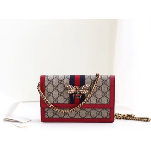 Gucci Queen Margaret GG mini torebka 476079 czerwona