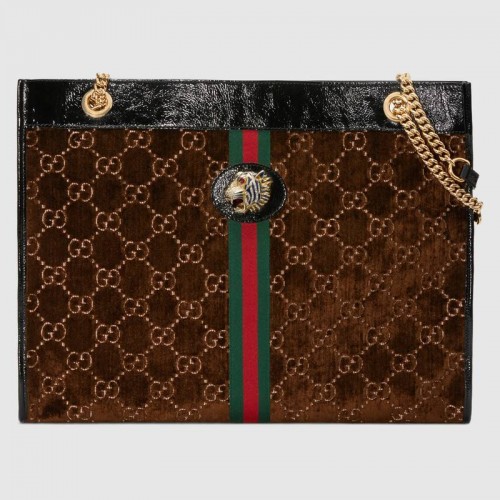 Duża torba Gucci Rajah 537219 Brązowa