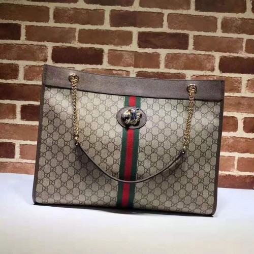 Duża torba Gucci Rajah 537219 Brązowa