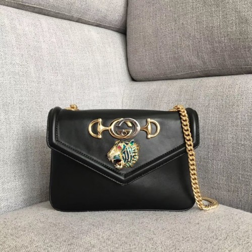 Mała torebka na ramię Gucci Rajah 537243 czarna