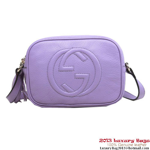 Torebka Gucci Soho ze skóry cielęcej Disco 308364 Lavender