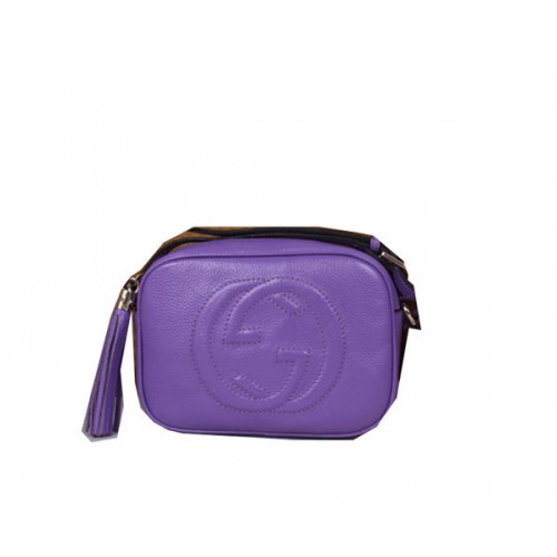 Torebka Gucci Soho ze skóry cielęcej Disco 308364 Violet