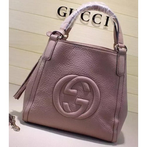 Torba na ramię Gucci Soho ze skóry 336751 morelowa